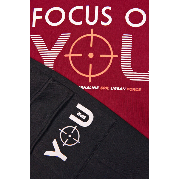 Σετ Φόρμα Sprint  Αγόρι 242-3020-410 Μπορντό - Image 3