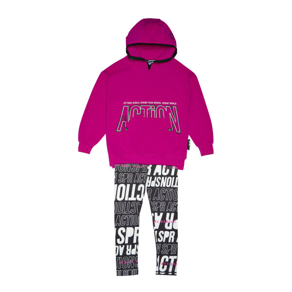 242-4012 VIOLET A Σετ Κόλαν Sprint με Κουκούλα Κορίτσι 242-4012-870 - Image 1