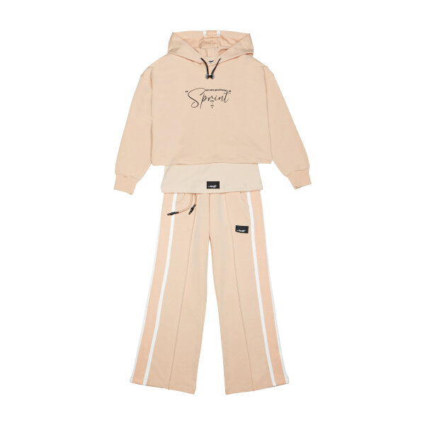 242-4041 NUDE A Σετ Φόρμα Sprint  Κορίτσι Εκρού 242-4041-961 - Image 1