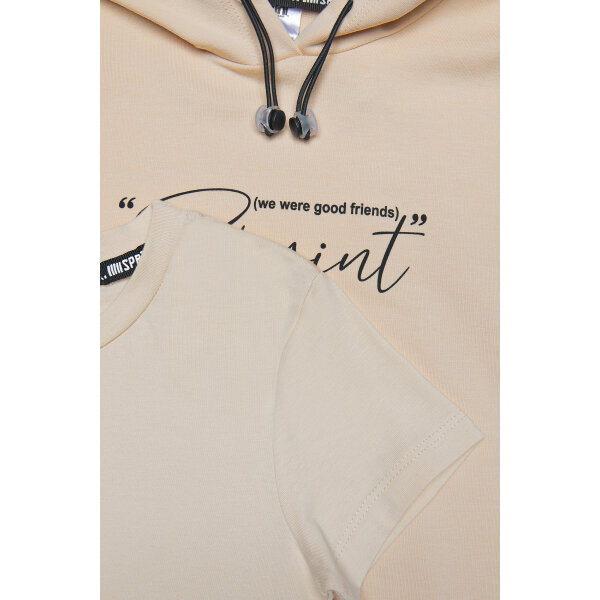 242-4041 NUDE C Σετ Φόρμα Sprint  Κορίτσι Εκρού 242-4041-961 - Image 5