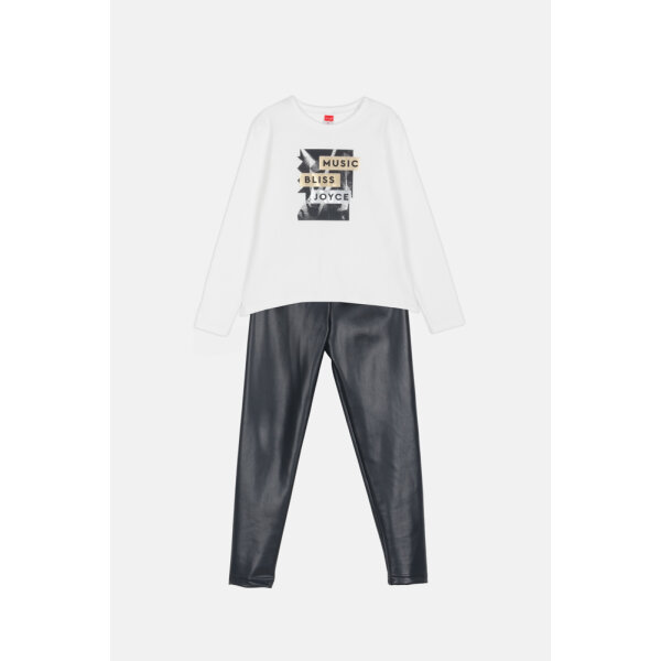 2463161_02 ΠΑΙΔΙΚΟ ΣΕΤ ΚΟΛΑΝ ΔΕΡΜΑΤΙΝΗ ΛΕΥΚΟ ΚΟΡΙΤΣΙ JOYCE 2463161 - Image 1