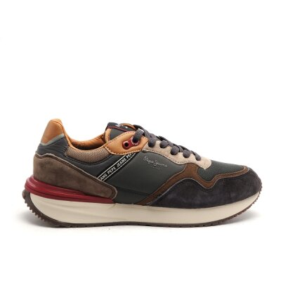 Ανδρικό Παπούτσι PEPE JEANS ΧΑΚΙ-ΚΑΦΕ PMS60027-765