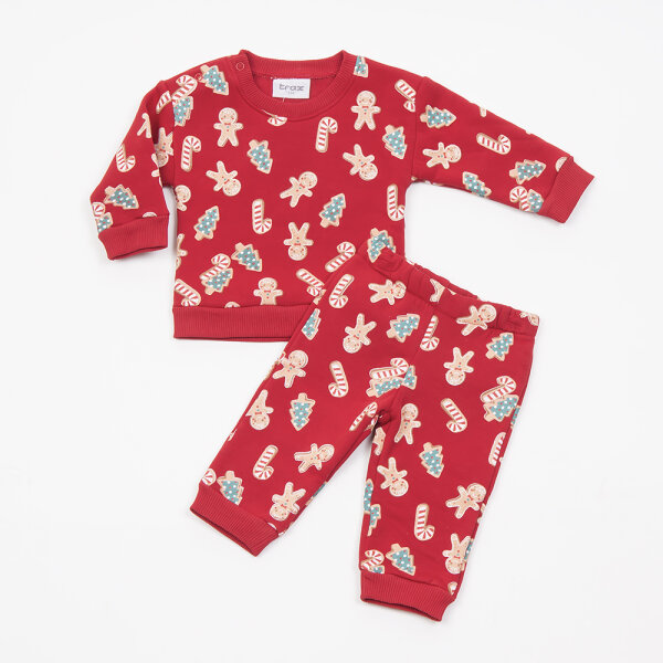 46568.18.1 Σετ κόκκινο παντελόνι/μπλούζα 46568 - Image 1