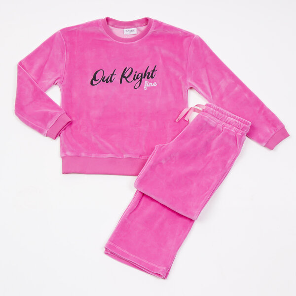 Σετ φουξ παντελόνι/μπλούζα βελουτέ Κορίτσι 7-16 Ετών 46647 - Image 1