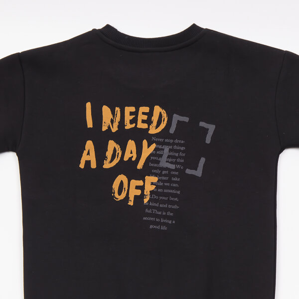 Σετ μαύρο παντελόνι/ανθρακί μπλούζα Αγόρι 7-16 Ετών 46833 - Image 3