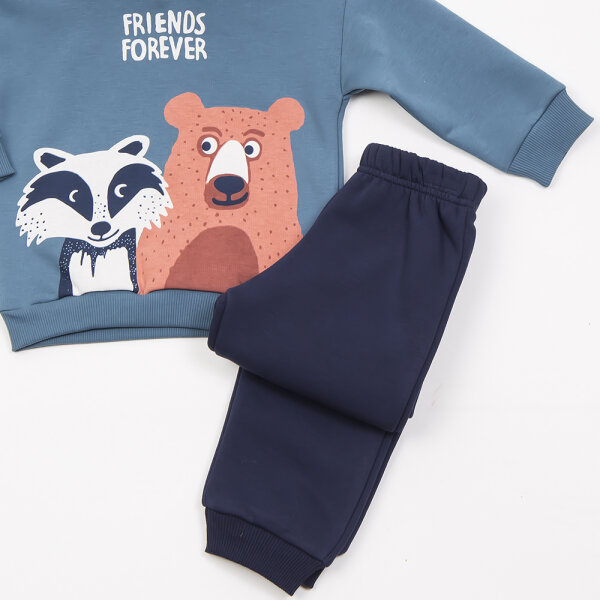 Σετ μαρέν παντελόνι/πετρόλ μπλούζα Αγόρι 1-6 Ετών 46906 - Image 3