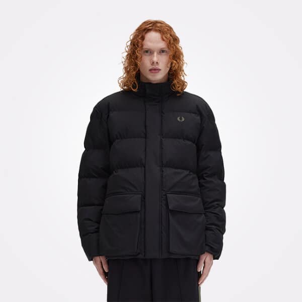 Ανδρικό Μπουφάν FRED PERRY 18545 Μαύρο - Image 1