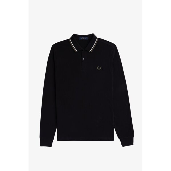 Ανδρική Μπλούζα POLO FRED PERRY M3636 Μαύρο - Image 3
