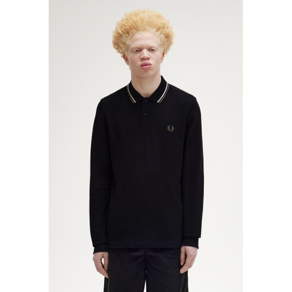 Ανδρική Μπλούζα POLO FRED PERRY M3636 Μαύρο - Image 1