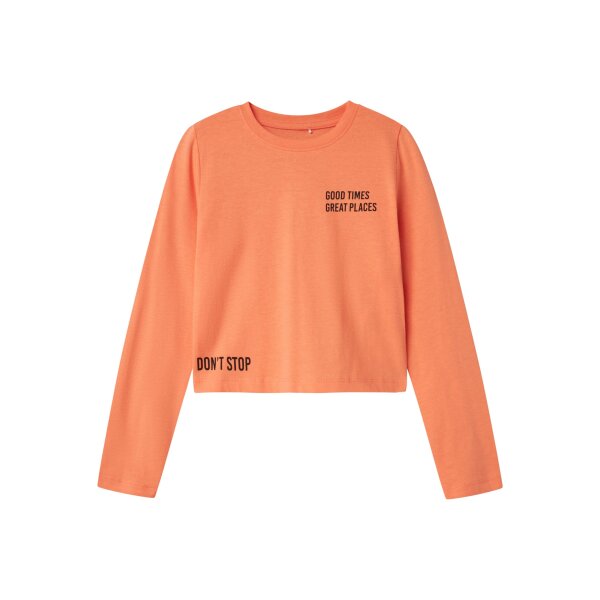 ΠΑΙΔΙΚΗ ΜΠΛΟΥΖΑ NKFNOHI LS CROPPED TOP ΠΟΡΤΟΚΑΛΙ NAME IT 13233209 - Image 1