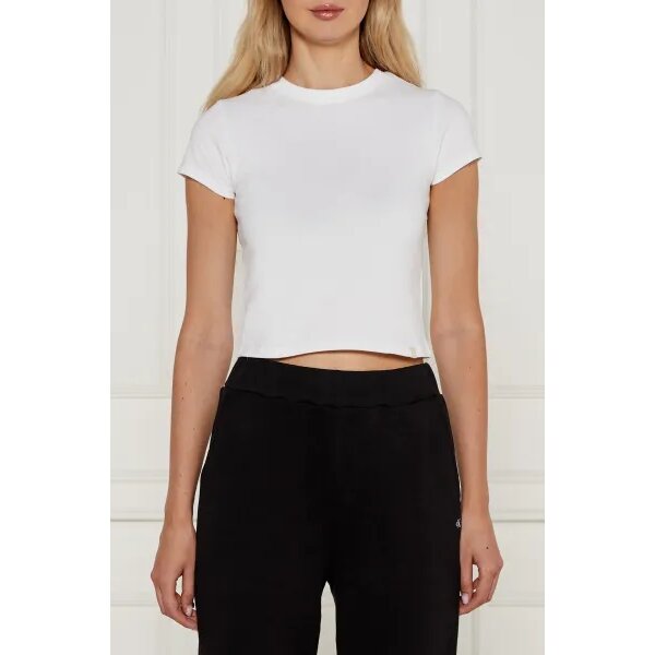 Γυναικεία Μπλούζα CALVIN KLEIN SLIM CROPPED RIBBED T-SHIRT WHITE J20J224654-YAF - Image 1