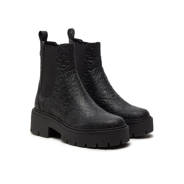 mpotakia-me-lastikho-guess-shuze-fltshu-fal10-mauro-0000303940133 (1) Γυναικεία Μποτάκια με λάστιχο Shuze FLTSHU FAL10 Μαύρο - Image 1