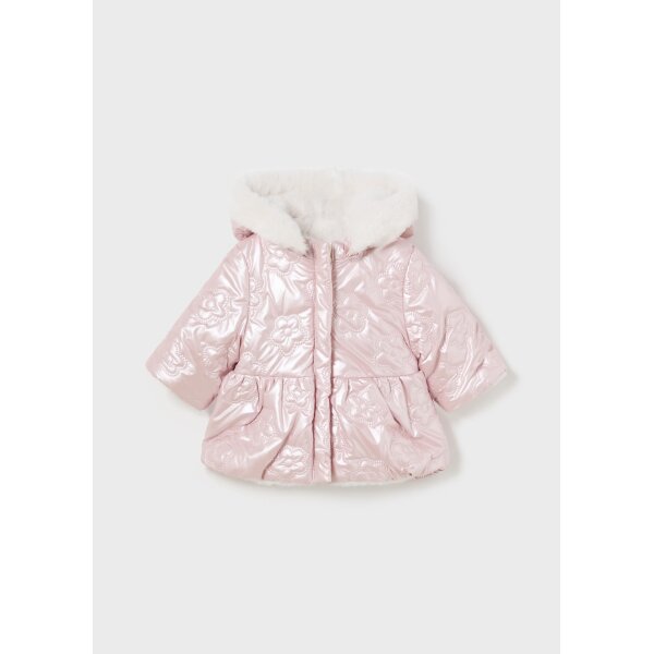 mpouphan-diples-opses-neogenneto-roz-mpempe-XL-4 Βρεφικό Μπουφάν διπλής όψης Νεογέννητο Κορίτσι Mayoral 14-02454-034 - Image 1