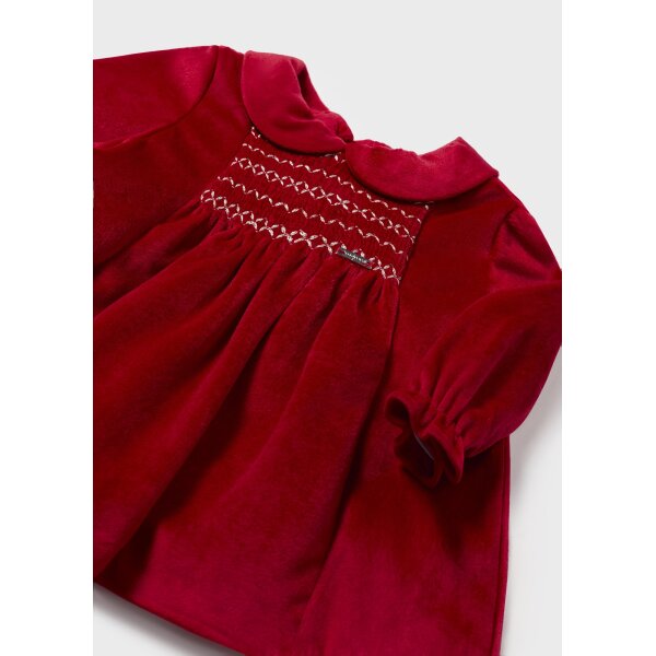 Φόρεμα βελούδο Νεογέννητο 14-02804-077 Mayoral - Image 2