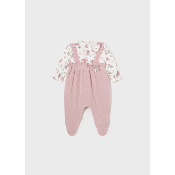 phormaki-salopeta-me-kordela-neogenneto-roz-mpempe-XL-4 Φορμάκι σαλοπέτα με κορδέλα Νεογέννητο 14-02604-004 Mayoral - Image 1