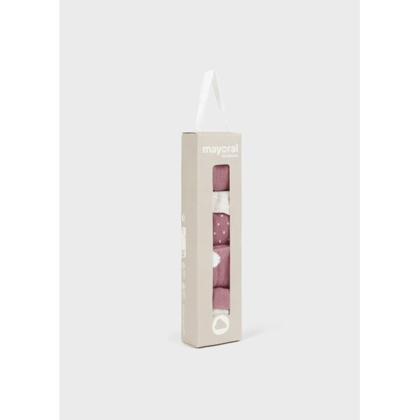 set-4-kaltsakia-neogenneto-roz-entono-XL-6 Σετ 4 καλτσάκια Νεογέννητο 14-09762-040 Mayoral - Image 3