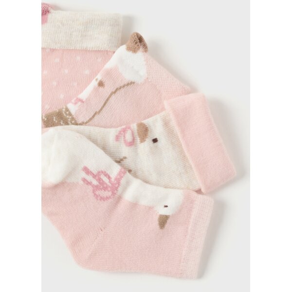 set-4-kaltsakia-neogenneto-roz-mpempe-XL-5 Σετ 4 καλτσάκια Νεογέννητο 14-09762-038 Mayoral - Image 2
