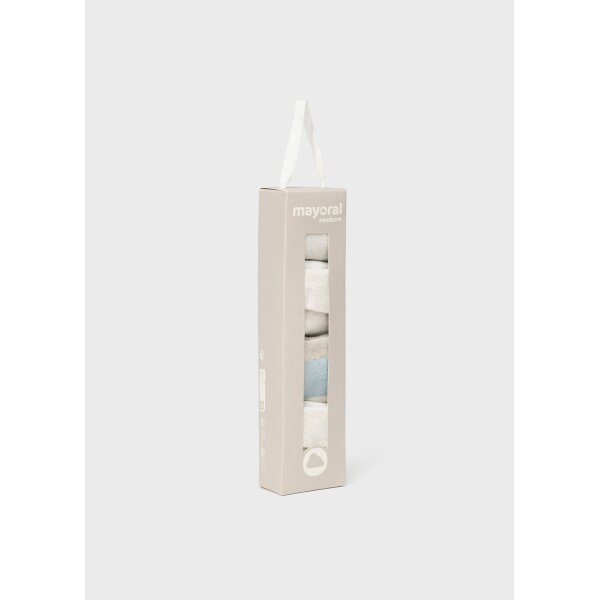 set-4-kaltsakia-zoakia-neogenneto-galazio-XL-6 Σετ 4 καλτσάκια ζωάκια Νεογέννητο  14-09759-061 Mayoral - Image 5