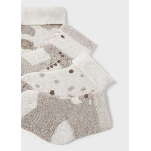 set-4-kaltsakia-zoakia-neogenneto-mpez-skouro-XL-5 Σετ 4 καλτσάκια ζωάκια Νεογέννητο  14-09759-064 Mayoral - Image 3