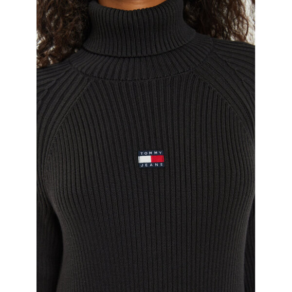 tommy-jeans-phorema-uphasmatino-tjw-mockneck-badge-dw0dw19815-mauro-regular-fit-0000304074363 (4) Γυναικείο Φόρεμα Πλεχτό Tjw Mockneck Badge DW0DW19815 Μαύρο Regular Fit - Image 6