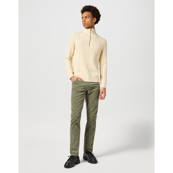 112358038_2 Ανδρικό παντελόνι κοτλέ TEXAS SLIM Wrangler 112358038 χακί - Image 3