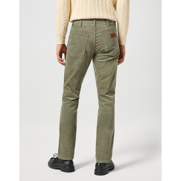 112358038_3 Ανδρικό παντελόνι κοτλέ TEXAS SLIM Wrangler 112358038 χακί - Image 2