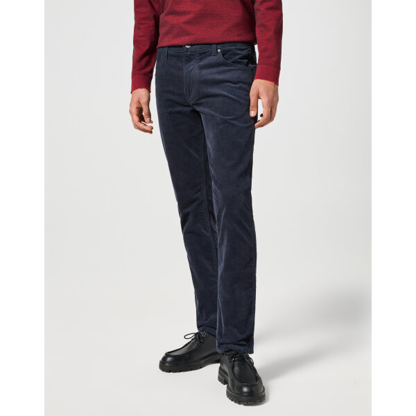 Ανδρικό παντελόνι κοτλέ greensboro Wrangler 112358044 σκούρο μπλε - Image 1