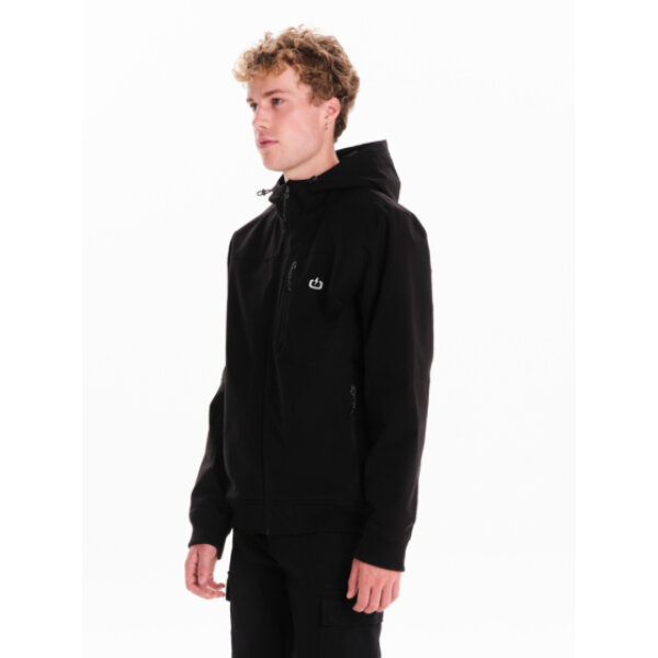 Ανδρικό μπουφάν με κουκούλα bomber  EMERSON 242.EM10.18 μαύρο - Image 4