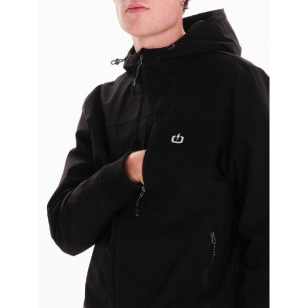 Ανδρικό μπουφάν με κουκούλα bomber  EMERSON 242.EM10.18 μαύρο - Image 2
