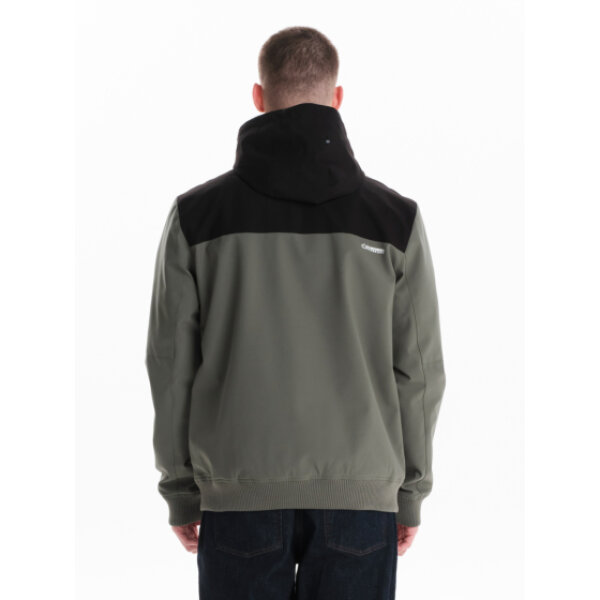 Ανδρικό μπουφάν bomber με κουκούλα EMERSON 242.EM10.18 χακί - Image 3
