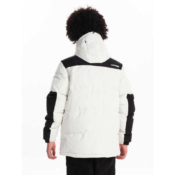 Ανδρικό μπούφαν puffer με κουκούλα EMERSON 242.EM10.58 λευκό - Image 3