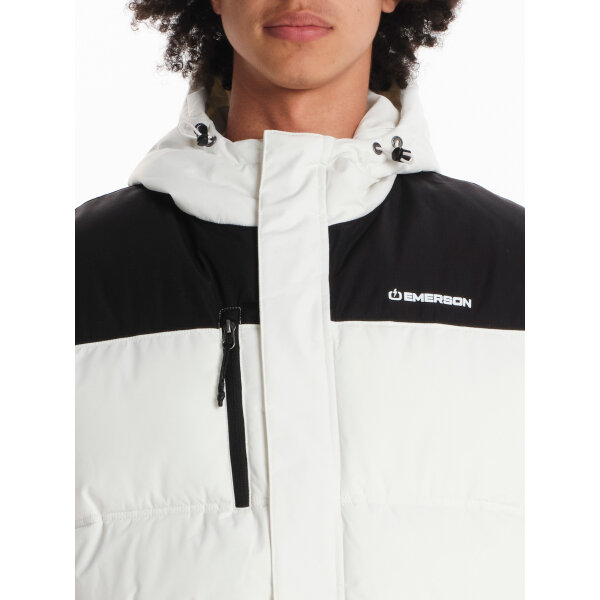 Ανδρικό μπούφαν puffer με κουκούλα EMERSON 242.EM10.58 λευκό - Image 6