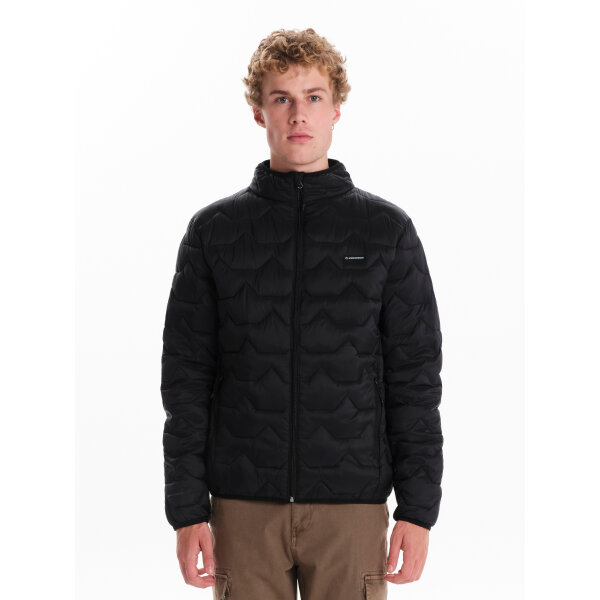 242.EM10.72-BLACK_1 Ανδρικό μπούφαν puffer EMERSON 242.EM10.72 μαύρο - Image 1