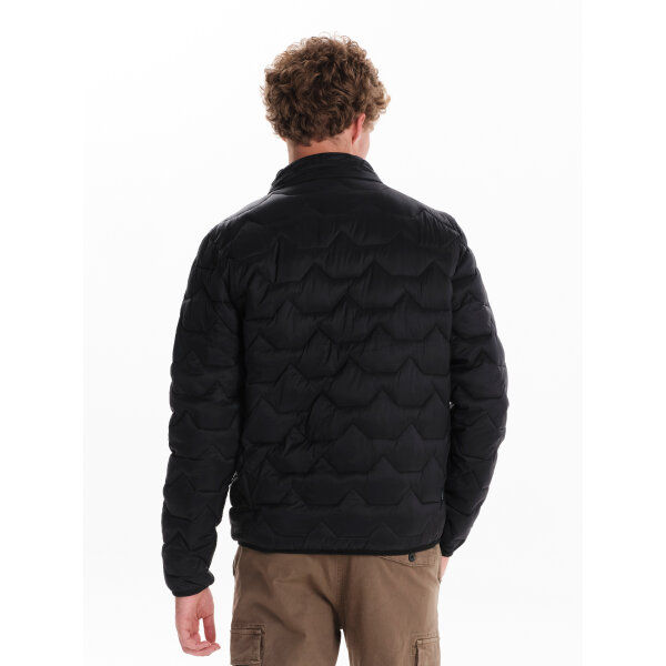 242.EM10.72-BLACK_3 Ανδρικό μπούφαν puffer EMERSON 242.EM10.72 μαύρο - Image 2