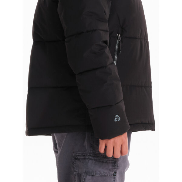 Ανδρικό μπούφαν puffer με κουκούλα EMERSON  242.EM10.90 μαύρο - Image 5