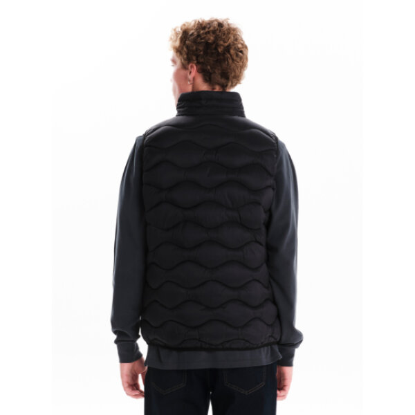 242.EM10.92-BLACK_3 Ανδρικό αμάνινκο μπουφάν puffer Emerson 242.EM10.92 μαύρο - Image 3