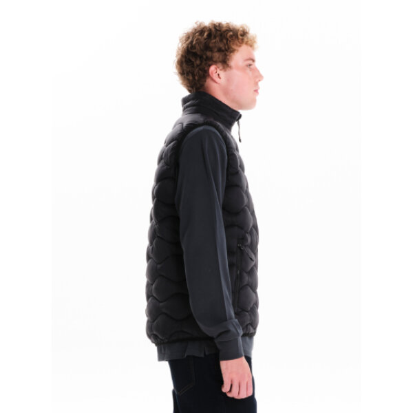 242.EM10.92-BLACK_5 Ανδρικό αμάνινκο μπουφάν puffer Emerson 242.EM10.92 μαύρο - Image 2