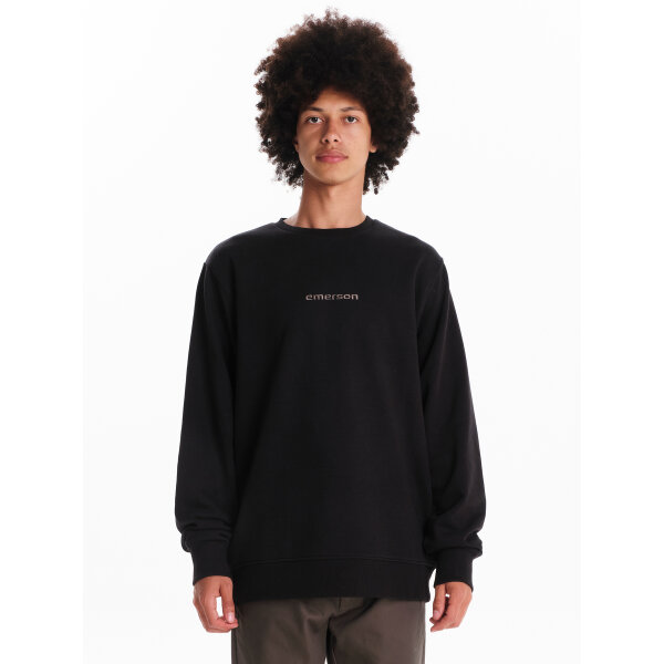 242.EM20.51-BLACK_1 Ανδρικό φούτερ EMERSON 242.EM20.51 Μαύρο - Image 1