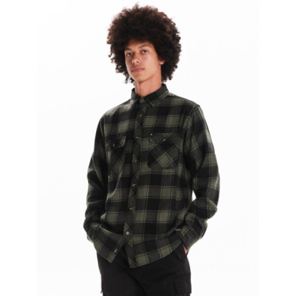 Ανδρικό πουκάμισο καρό φανέλα EMERSON 242.EM60.80 πράσινο - Image 3