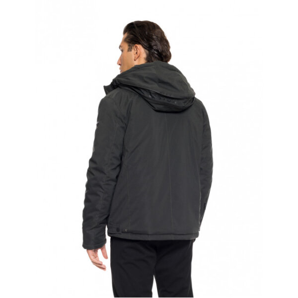 52-201-017#051#3-492x639 Ανδρικό Biston fashion ανδρικό κοντό μπουφάν με ενσωματωμένη κουκούλα πράσινο - Image 3