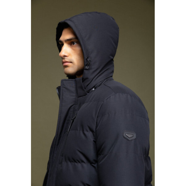 52-201-080#010#6-492x639 Ανδρικό κοντό μπουφάν με αποσπώμενη κουκούλα Biston fashion 52-201-080 μαύρο - Image 2