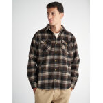 Ανρικό πουκάμισο καρό marlon overshirt STAFF GALLERY 5-865.060.S1.052 καφέ