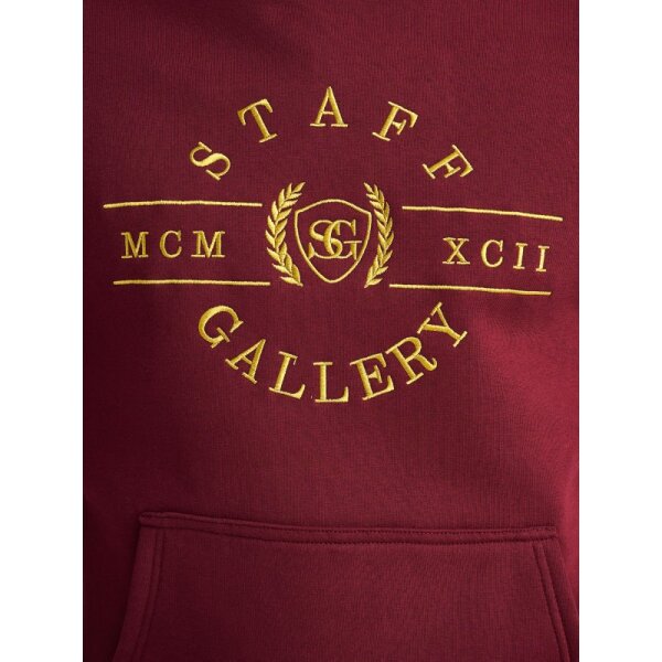 Ανδρικό φούτερ με κουκούλα Staff Gallery 64-108.052 μπορντώ - Image 2