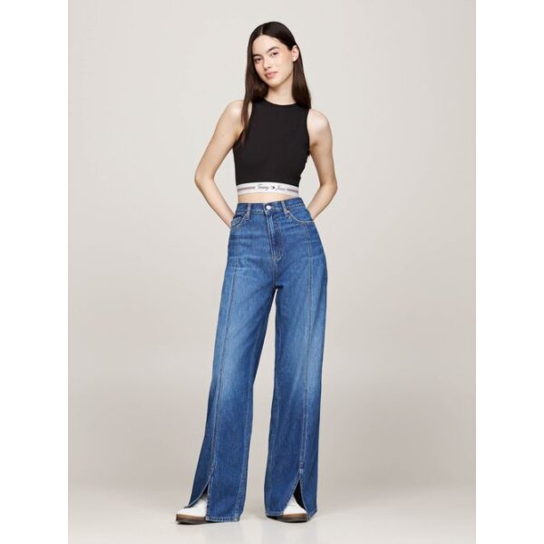 Γυναικείο TJW LOGO TAPING CUT OUT BRALETTE  DW0DW18809-BDS Μαύρο TOMMY JEANS - Image 3