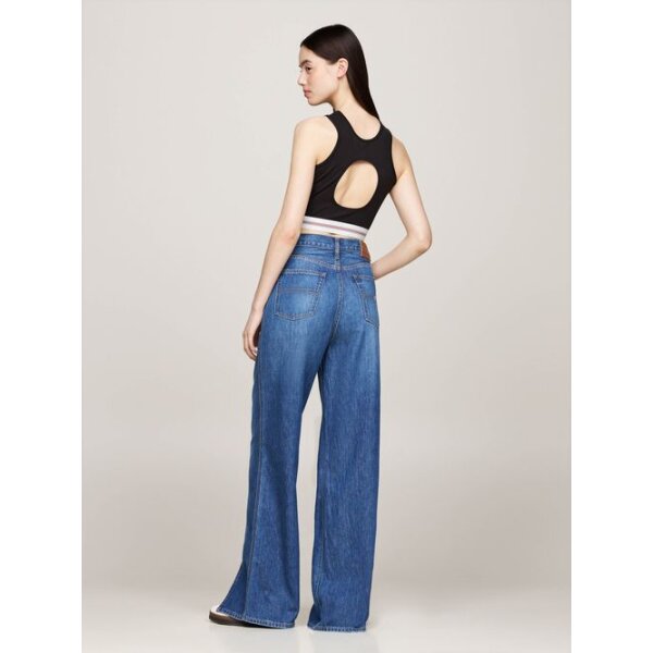 Γυναικείο TJW LOGO TAPING CUT OUT BRALETTE  DW0DW18809-BDS Μαύρο TOMMY JEANS - Image 4