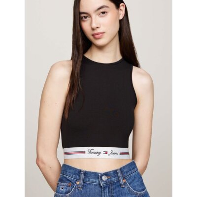 Γυναικείο TJW LOGO TAPING CUT OUT BRALETTE DW0DW18809-BDS Μαύρο TOMMY JEANS
