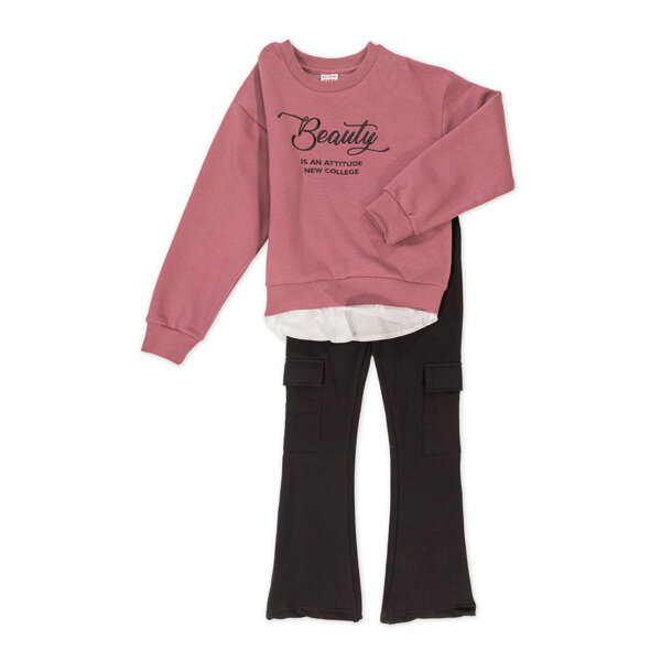 8434_0 Παιδικό Σετ με κολάν φούτερ Κορίτσι 6-16 ετών New College 45-8434 - Image 1