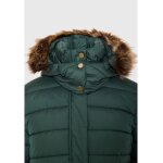 Γυναικείο Καπιτονέ puffer μπουφάν με αποσπώμενη γούνα FBL010-100-01 DK GREEN - Image 3