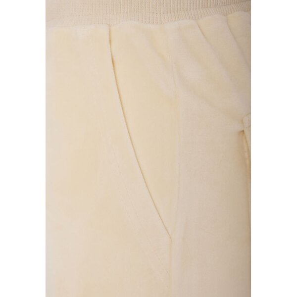 Γυναικείο παντελόνι φόρμας σε βελουτέ ύφασμα Flare fit  FBL010-100-02 CHALK - Image 4