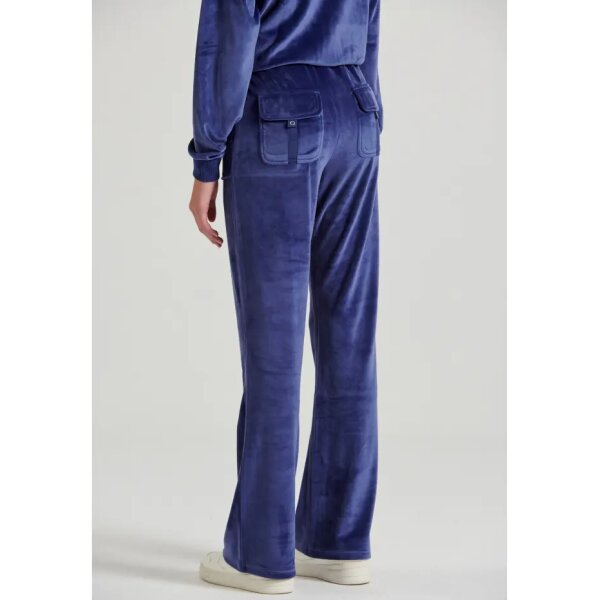 FBL010-100-02_IMPERIAL_PURPLE_5 Γυναικείο παντελόνι φόρμας σε βελουτέ ύφασμα Flare fit  FBL010-100-02 IMPERIAL PURPLE - Image 6